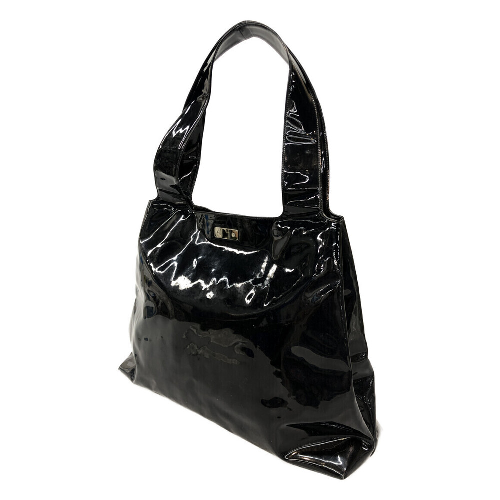 Salvatore Ferragamo Shoulder Bag Gancini Enamel Tote